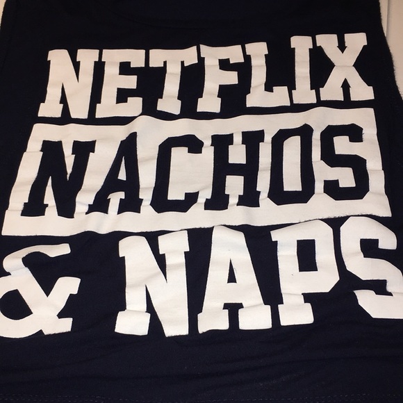 Papaya  Netflix Nachos and Naps muscle sleep shirt - Picture 2 of 5